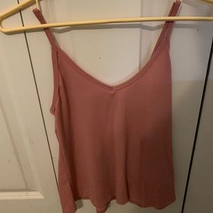 pinkish flowy tank top